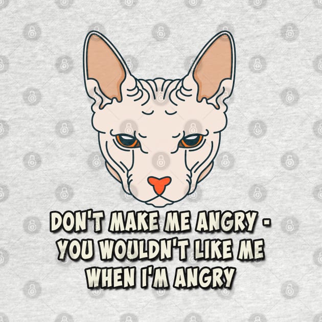 Angry Sphynx Cat by antaris